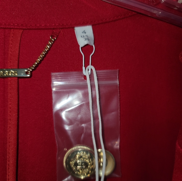 Red Blazer with Gold Buttons - Picture 5 of 8